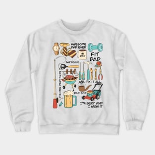 Can't Talk Right Now Doing Hot Dad Stuff, Hot Dad, Mr fix, Dad Bob, Best Dad Ever, Fishing Partners, Fathers Day Crewneck Sweatshirt